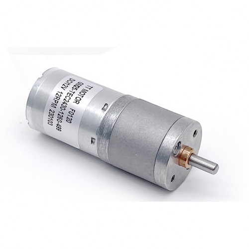 2個 Φ25mm 12V/24V ブラシDCギヤードモータ GM25-TEC2430 ギア比 4~499 平行軸ギヤボックス付き 0.2-5kg.cm