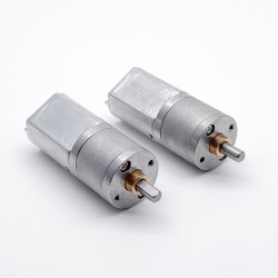 2個 Φ20mm 6V/12V ブラシDCギヤードモータ 永久磁石モータ GM20-130SH ギア比 29~488 平行軸ギヤボックス付き