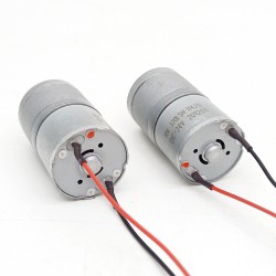 2個 Φ25mm 6V/12V ブラシDCギヤードモータ 永久磁石モータ GM25-320SH ギア比 4~499 平行軸ギヤボックス付き