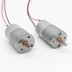 2個 Φ25mm 6V/12V ブラシDCギヤードモータ 永久磁石モータ GM25-320SH ギア比 4~499 平行軸ギヤボックス付き