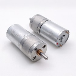 2個 Φ24.4mm 6V/12V ブラシDCギヤードモータ 永久磁石モータ GM25-370CA 平行軸ギヤボックス付き