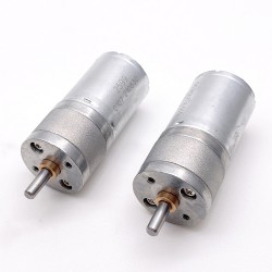 2個 Φ24.4mm 6V/12V ブラシDCギヤードモータ 永久磁石モータ GM25-370CA 平行軸ギヤボックス付き