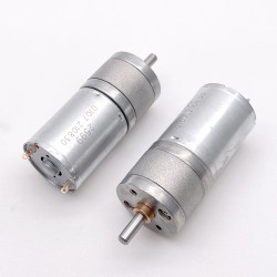 2個 Φ24.4mm 6V/12V ブラシDCギヤードモータ 永久磁石モータ GM25-370CA 平行軸ギヤボックス付き