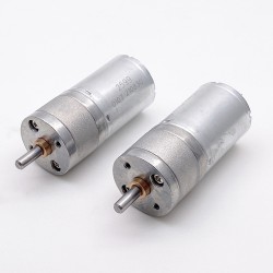 2個 Φ24.4mm 6V/12V ブラシDCギヤードモータ 永久磁石モータ GM25-370CA 平行軸ギヤボックス付き