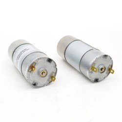 2個 Φ37mm 12V/24V ブラシDCギヤードモータ GM37-555 ギア比 6~810 平行軸ギヤボックス付き