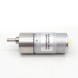 2個 Φ37mm 12V/24V ブラシDCギヤードモータ GM37-555 ギア比 6~810 平行軸ギヤボックス付き