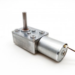 2個 12V/24V Brushless DC Worm Gear Motor 2.7W 軸径 6mm 90度出力軸ウォームギアボックス付き