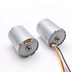 2個 Φ22.4mm 12V/24V BLDC モーター ブラシレス dc モーター TEC2430 4500RPM 3W 0.05kg.cm 軸径 2mm