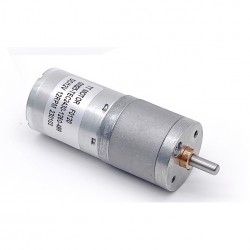 2個 Φ25mm 12V/24V ブラシDCギヤードモータ GM25-TEC2430 ギア比 4~499 平行軸ギヤボックス付き 0.2-5kg.cm