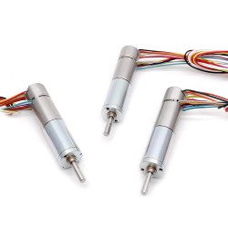 2個 Φ12mm 6V/12V ブラシレスコアレスギアモーター GMP12-TBC1220 遊星ギアボックス付き 軸径 3mm