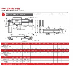 リニア ガイド リニア アクチュエータ FPB60 Nema 24ステッピングモーター付き