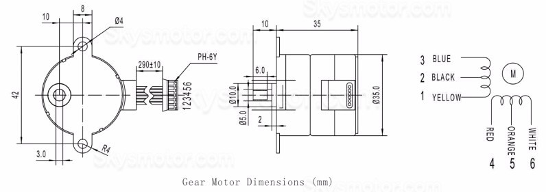 2個 12V ブラシDCステッピングギアモーター GM37-35BY 7.5° ギア比 6~810 平行軸ギヤボックス付き