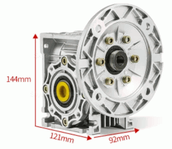 NMRV050シリーズ 丸型ウォームギアボックス ギア比 5:1-100:1 入力シャフト 11mm 14mm 19mm