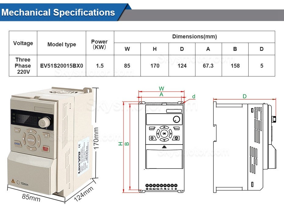 1.5KW CNC 空冷スピンドルモーター 400Hz ER11+ 2HP VFD スピンドルモーターインバーターキット VSK-ASL1.5B